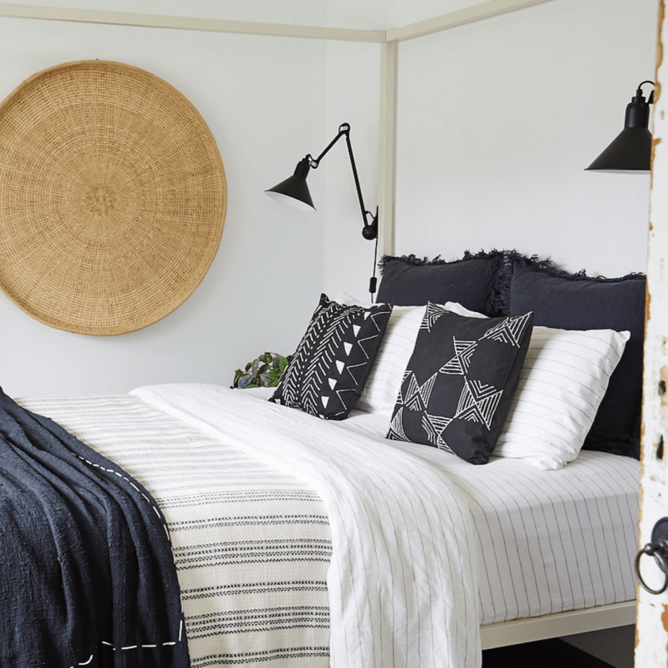 African-inspired pillow cover, intricately crafted from sustainable materials.