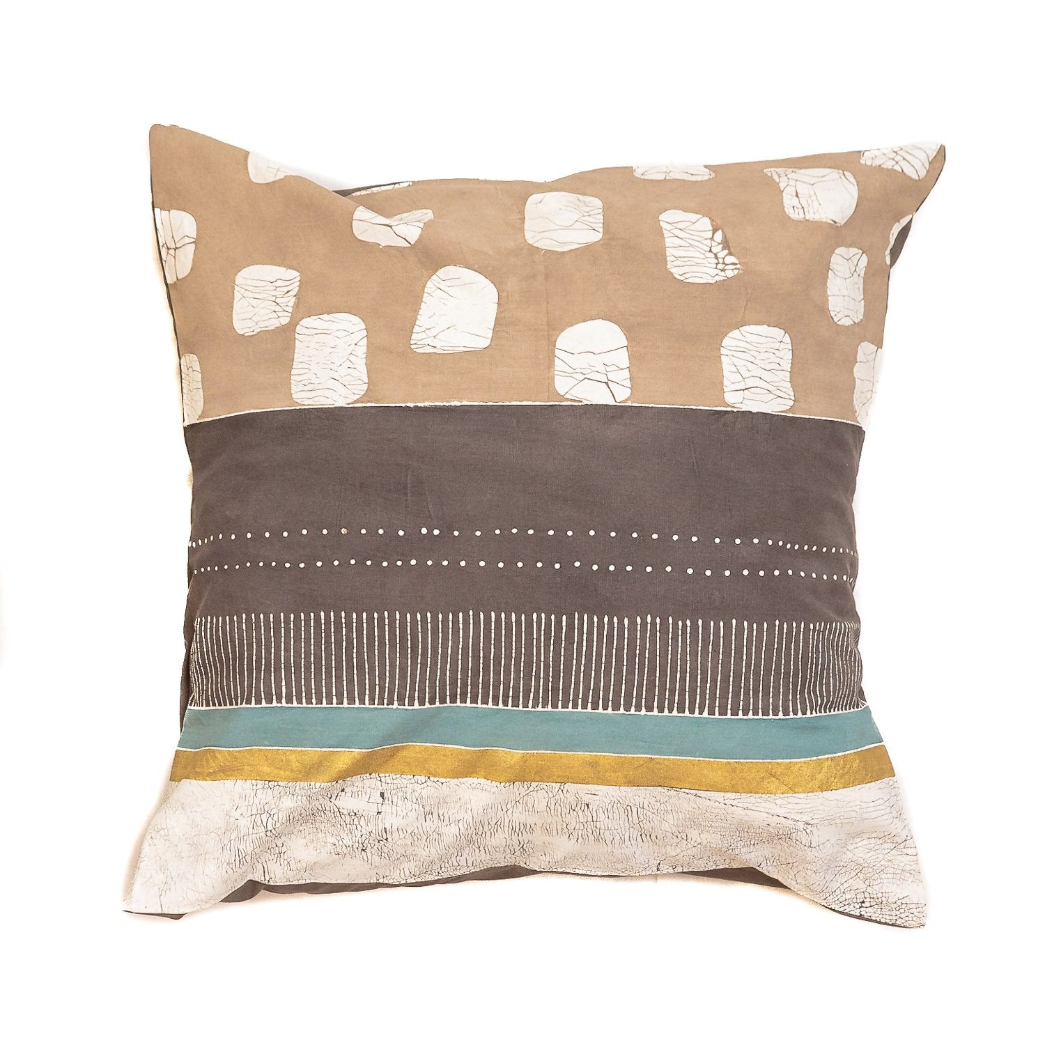 Boho Multiprint Cushion Cover - Our African-made slow crafted goods bring a touch of elegance and fun into your living rooms!