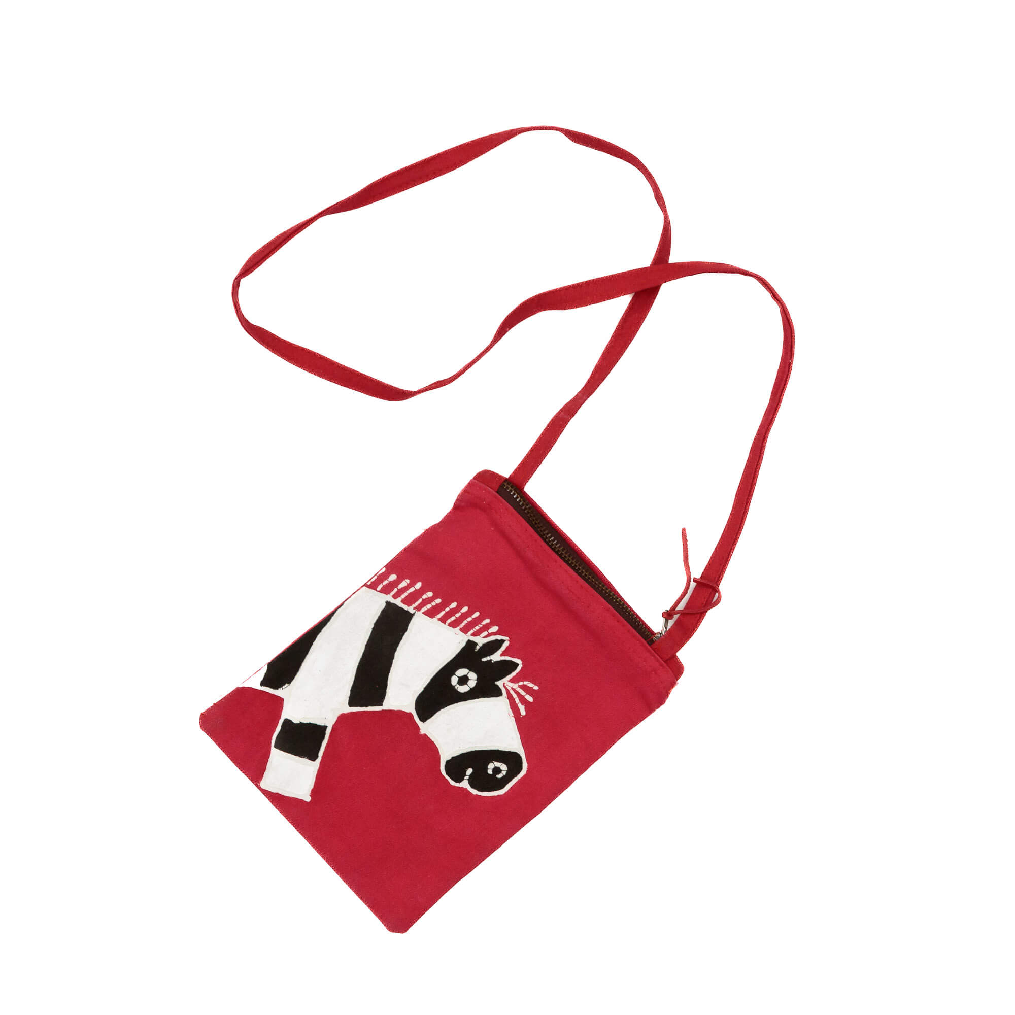 The perfect bright red zebra passport bag, for your kids to travel in sustainable style.