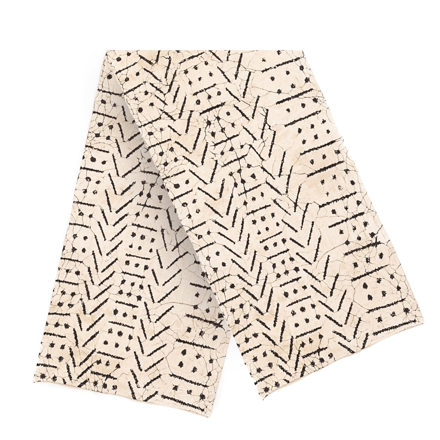 Handcrafted Matika Linen black table runner, perfect for adding modern elegance to your dining space.