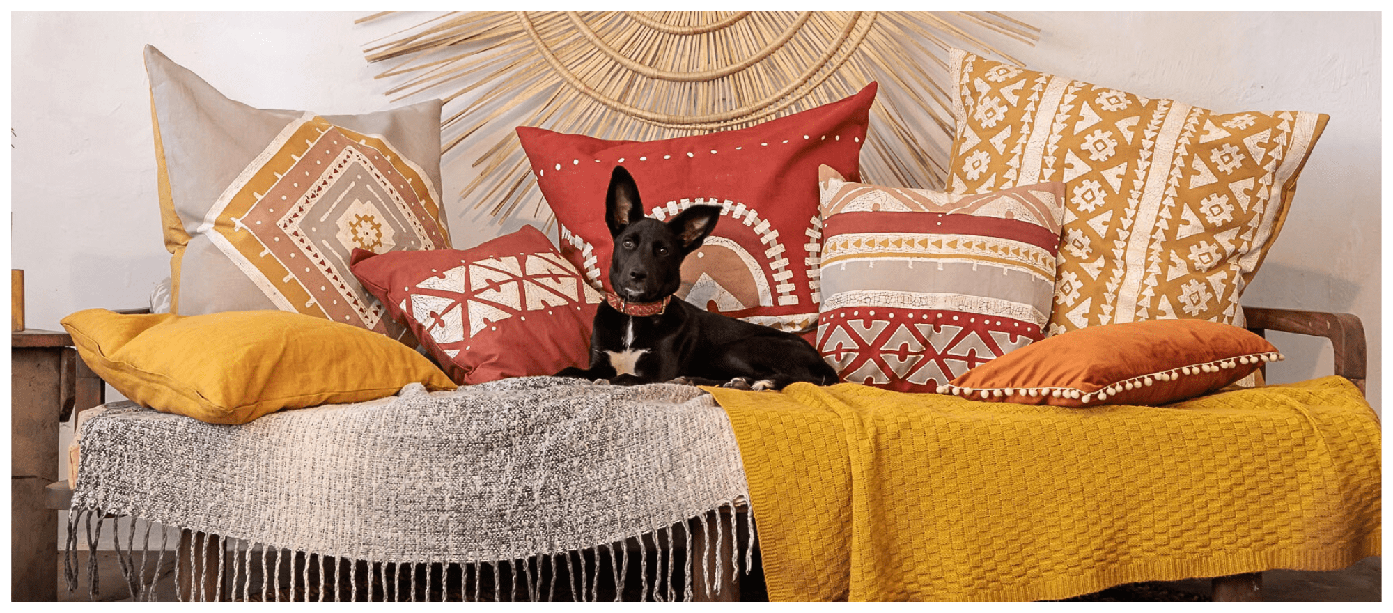 Atlas Multiprint Cushion Cover - sustainable elegance at the touch of your fingertips with Tribal Textiles!