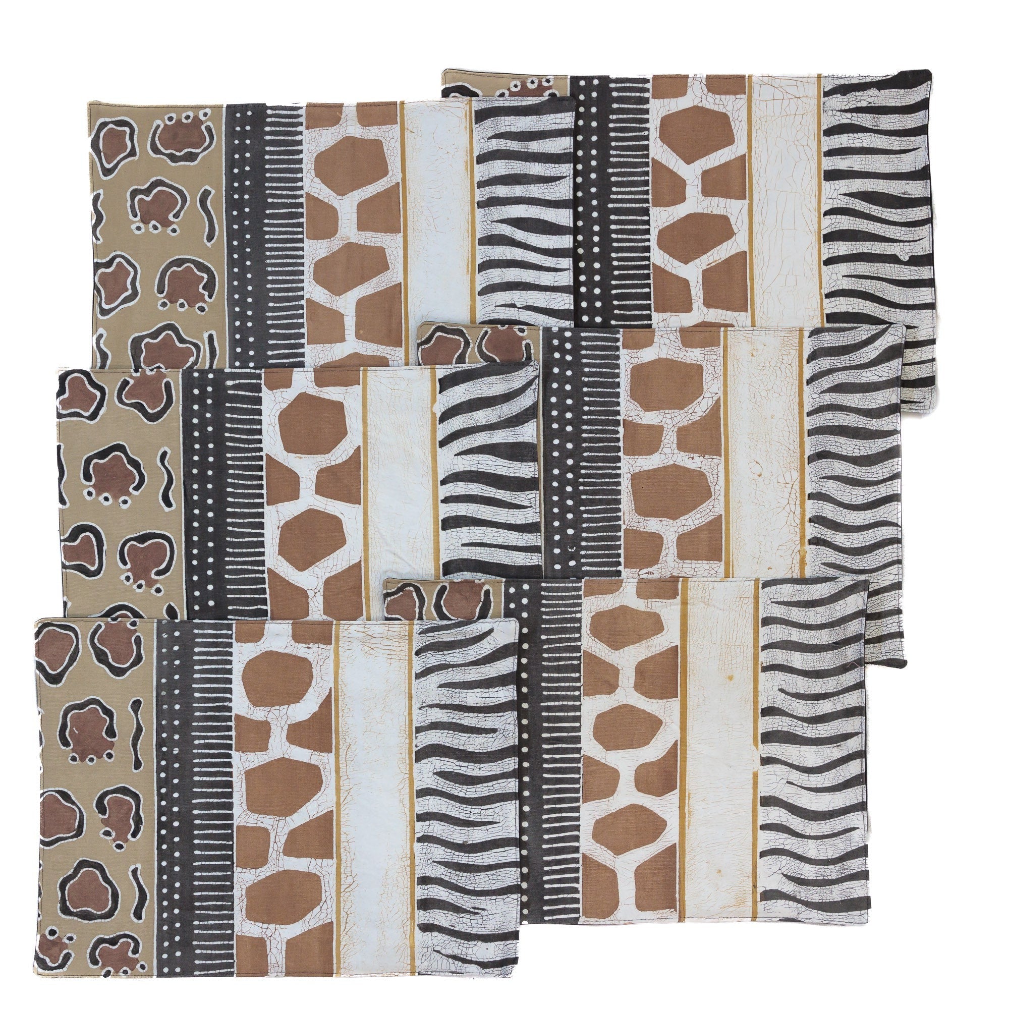 The perfect animal print table mats from susainanbly sourced materials that promise to bring safari joy to your table.