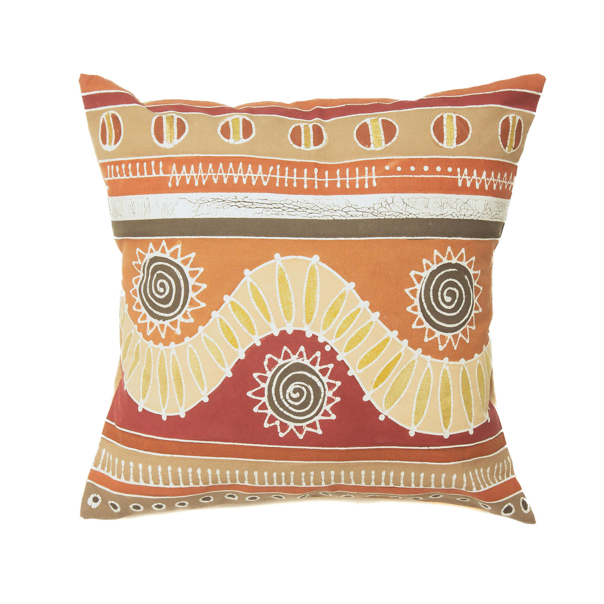African Batik Pattern Pillow - Handcrafted – TRIBAL TEXTILES