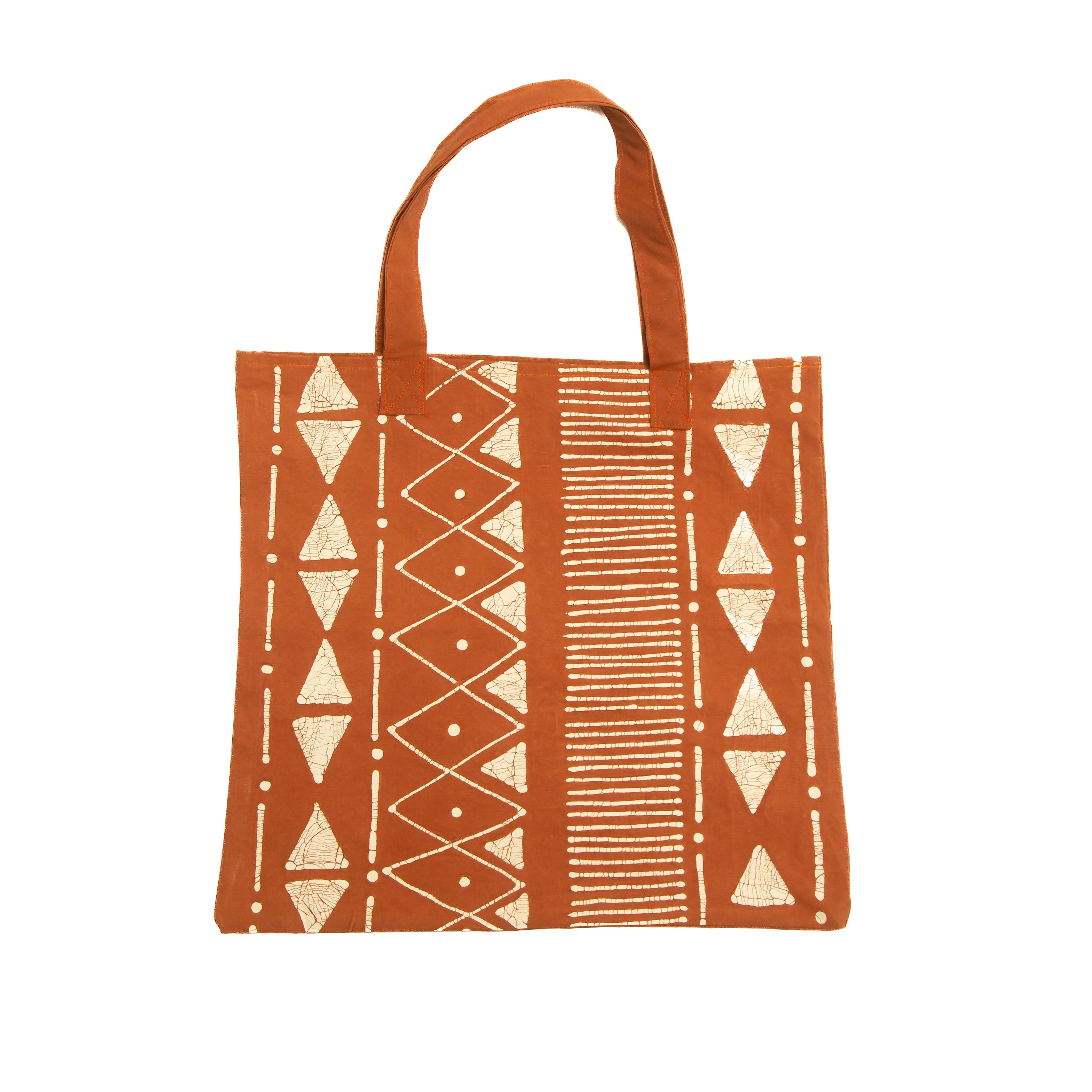 Matika Collection Rust Linear Tote Bag