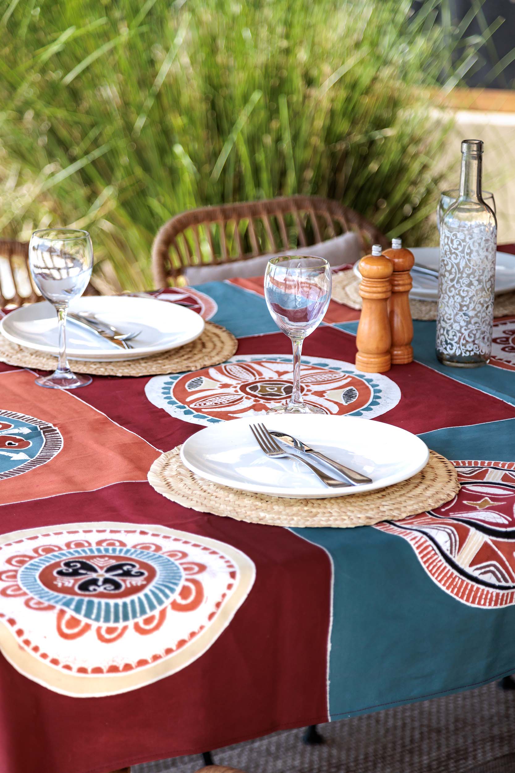 African Circles Maasai Tablecloth