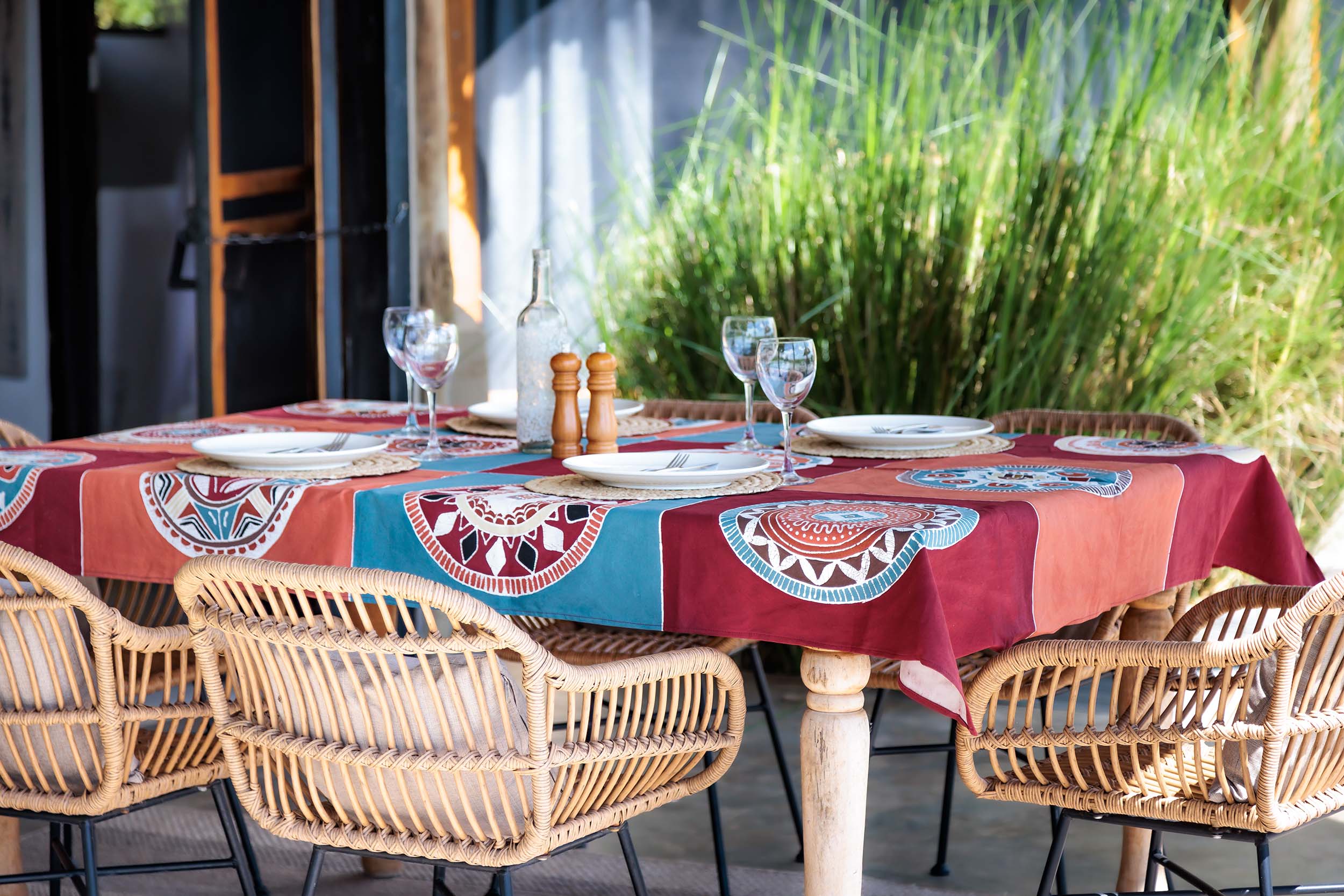 African Circles Massai Tablecloth
