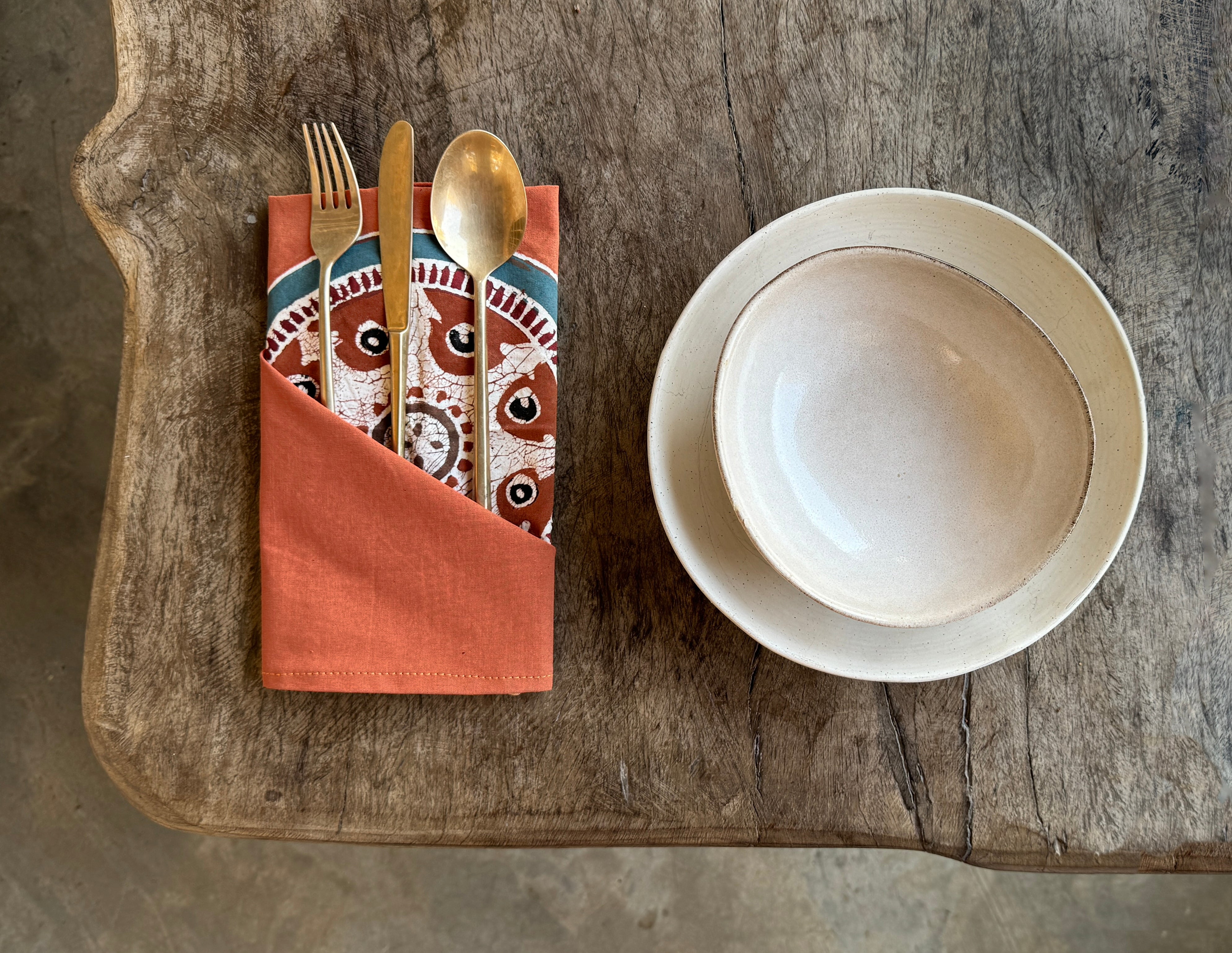 African patterned hand crafted napkin set
