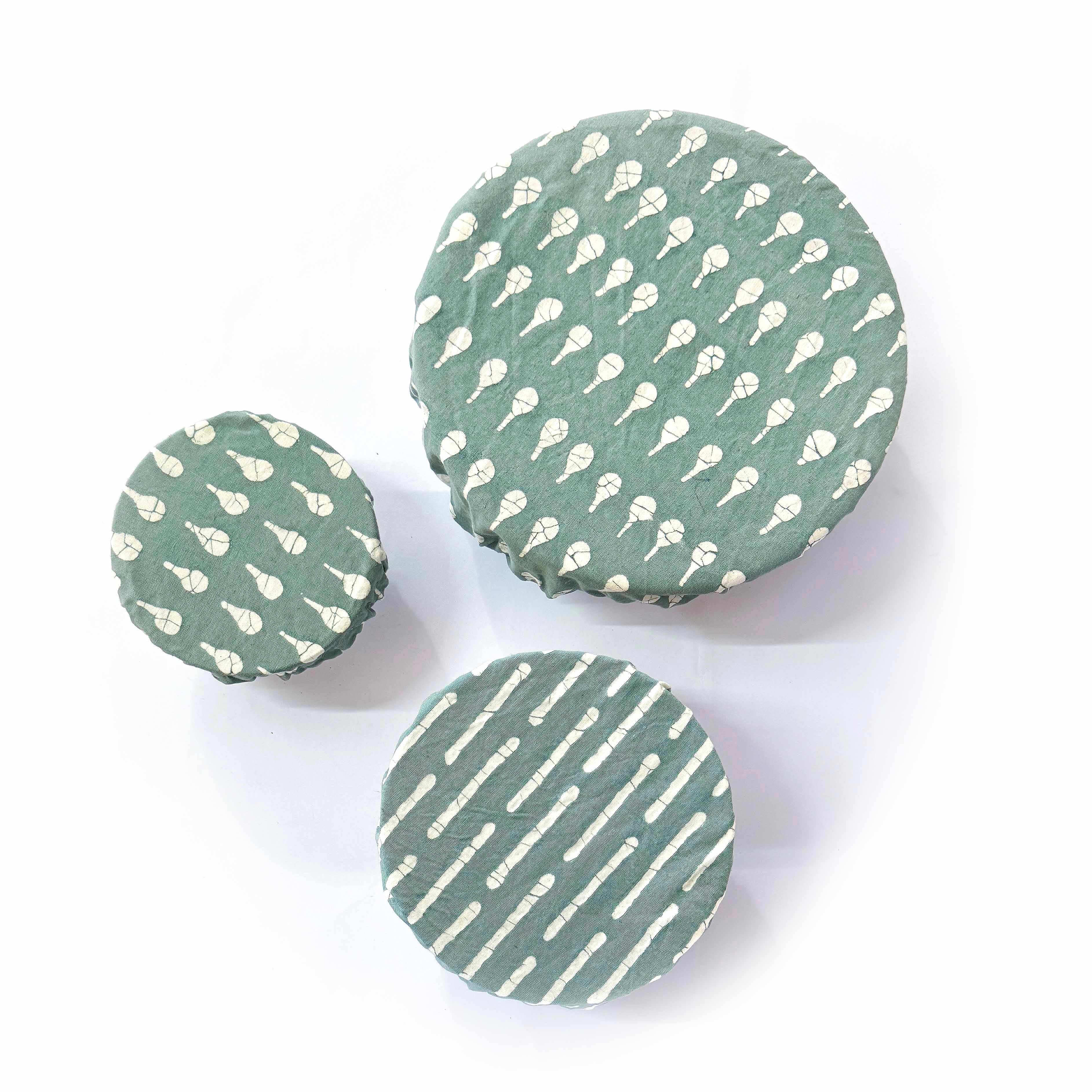 Boho Teal Bowl Covers