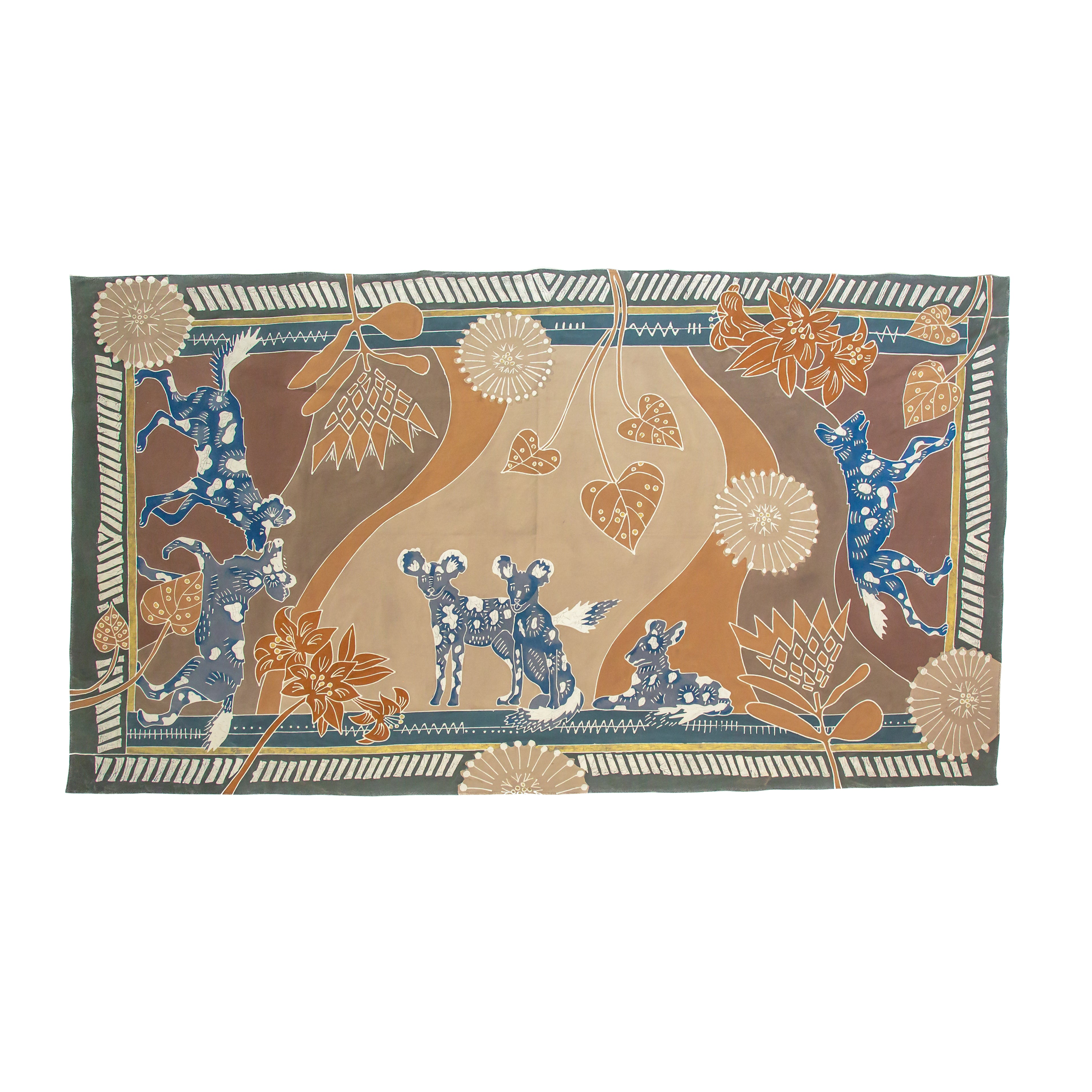 African Painted Dogs Tablecloth decoration