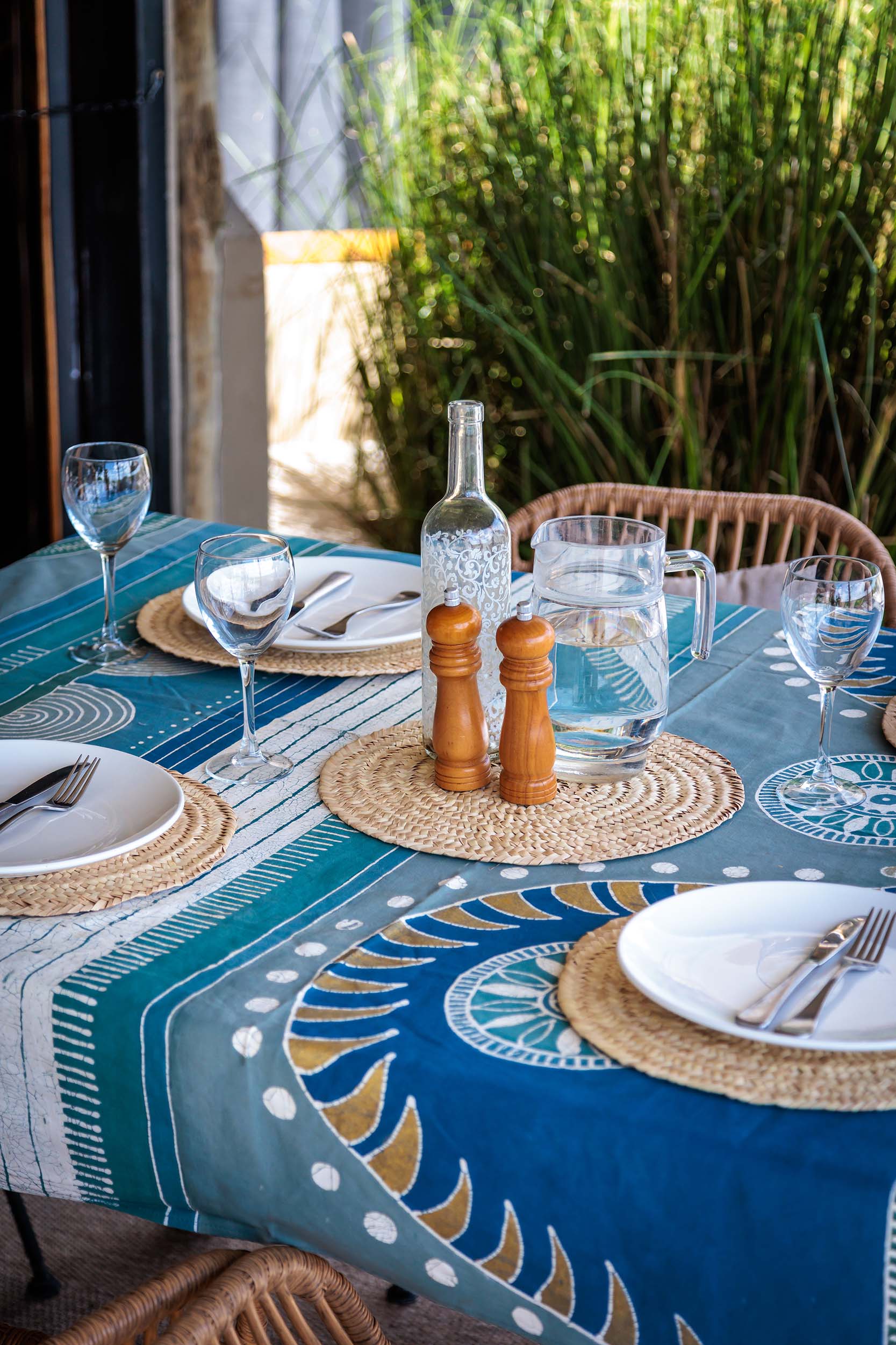 Mali Aqua Hills Tablecloth