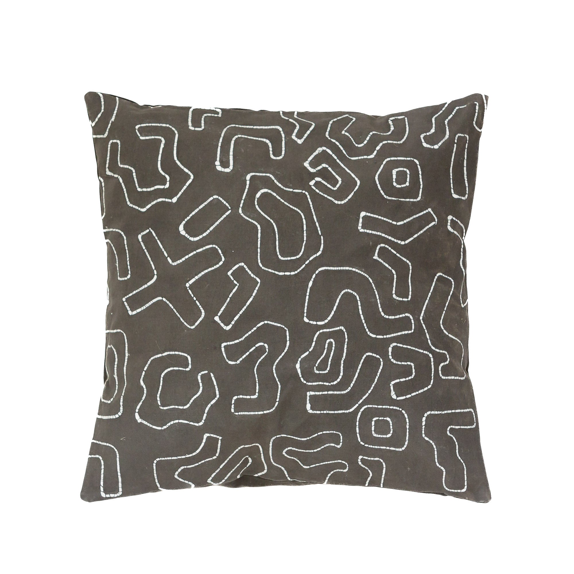 Kuba Original Charcoal Outline Cushion Cover