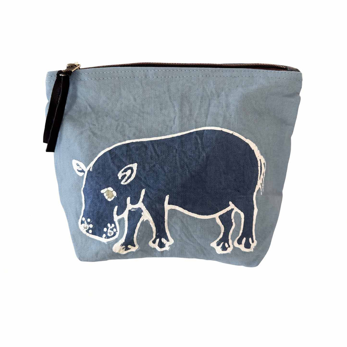 Safari Animals Indigo Collection Hippo Wash Bag