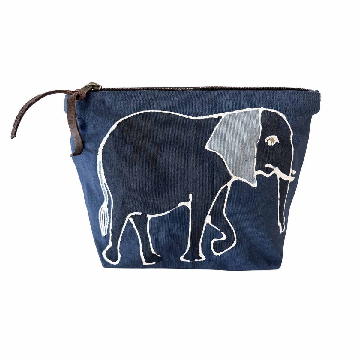 Safari Animals Indigo Collection Ele Wash Bag