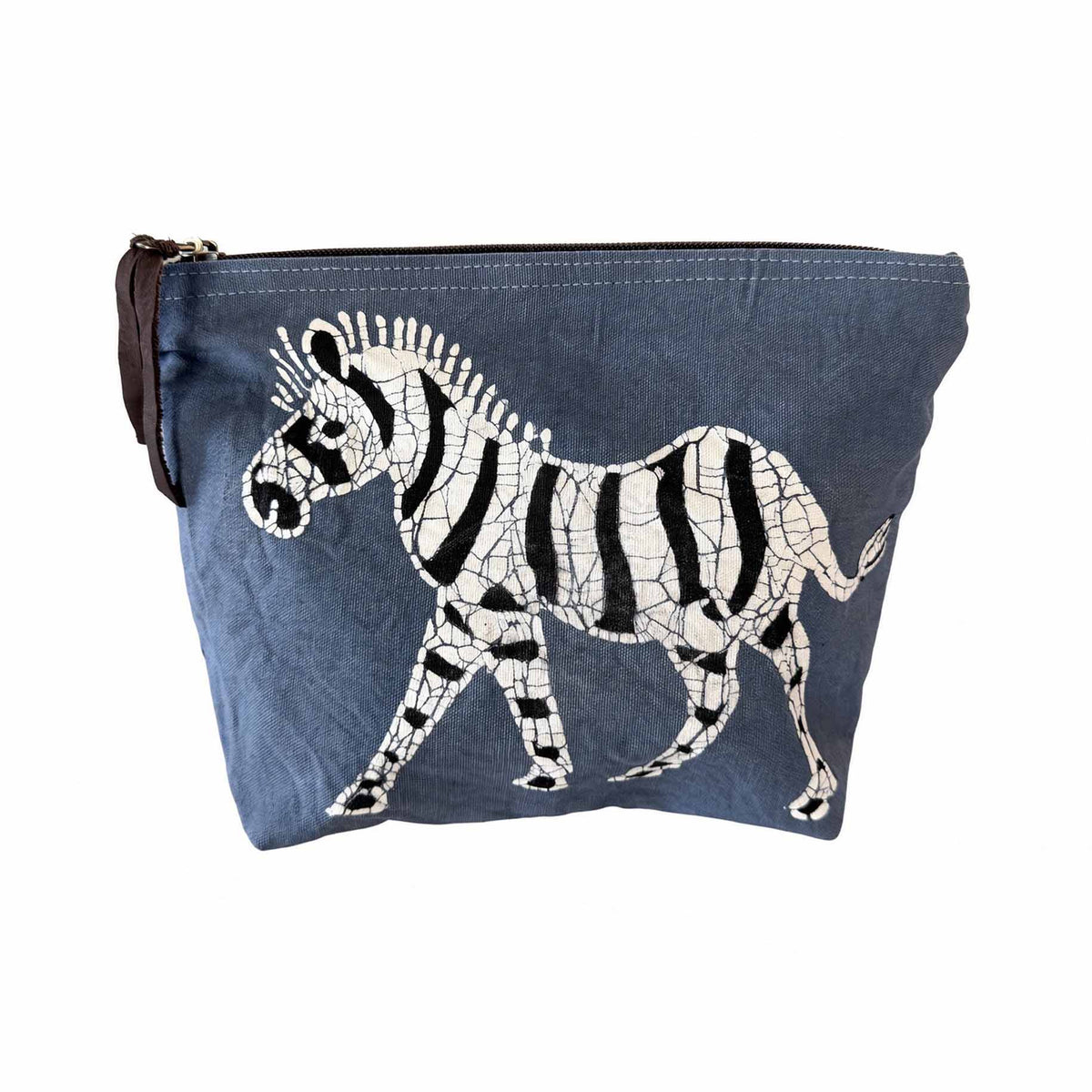 Safari Animals Indigo Collection Zebra Wash Bag