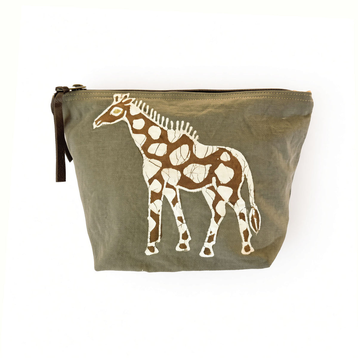 Safari Animals Earth Giraffe Elephant Wash Bag