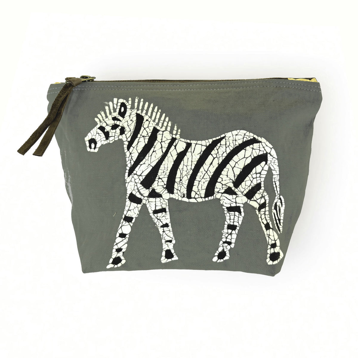 Safari Animals Earth Zebra Elephant Wash Bag