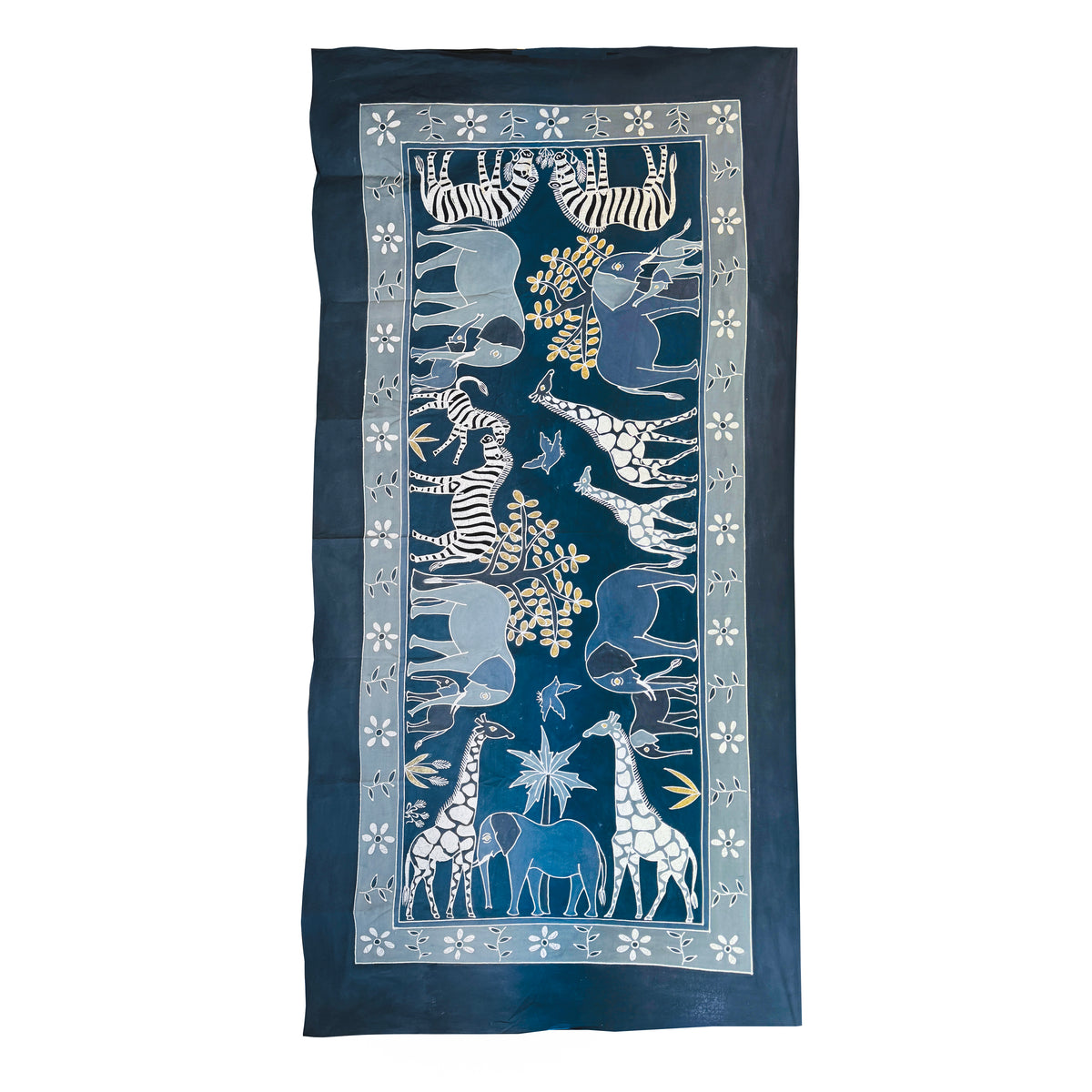 Safari Animals Indigo Collection Tablecloth