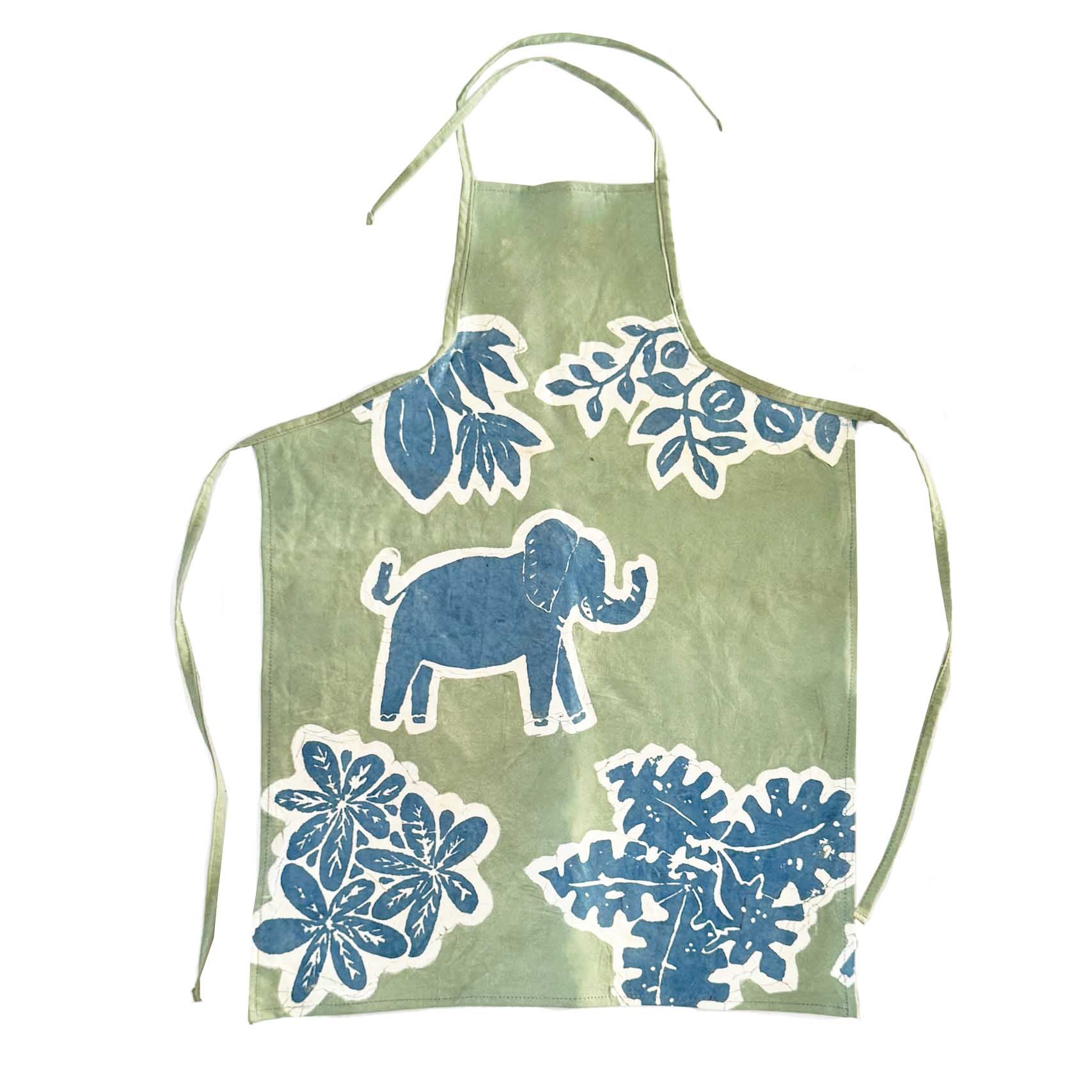 Little Luangwa Elephant Kids' Aprons - Handmade by TRIBAL TEXTILES - Handcrafted Home Decor Interiors - African Made