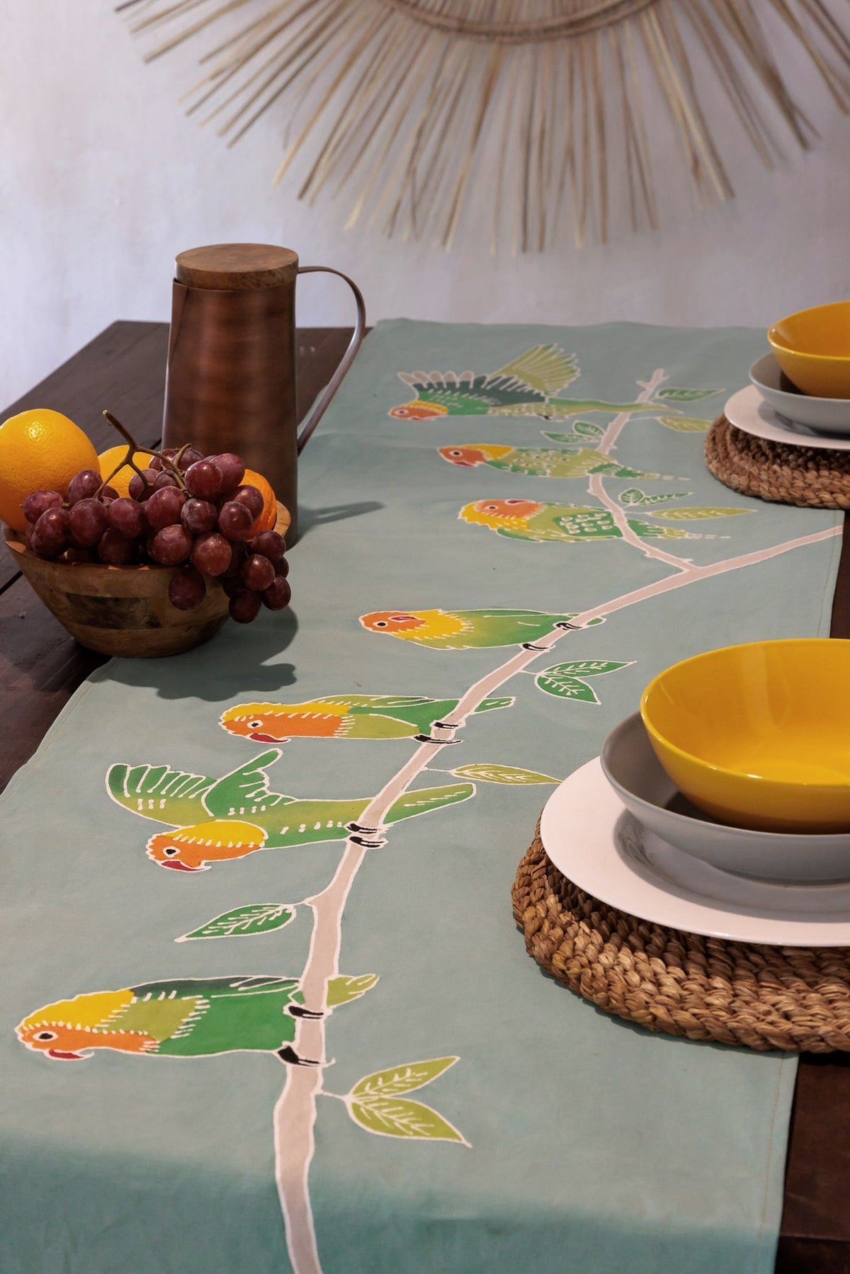 Ethnic Flair for Your Kitchen Table Runner: Papiko Lovebird Table ...