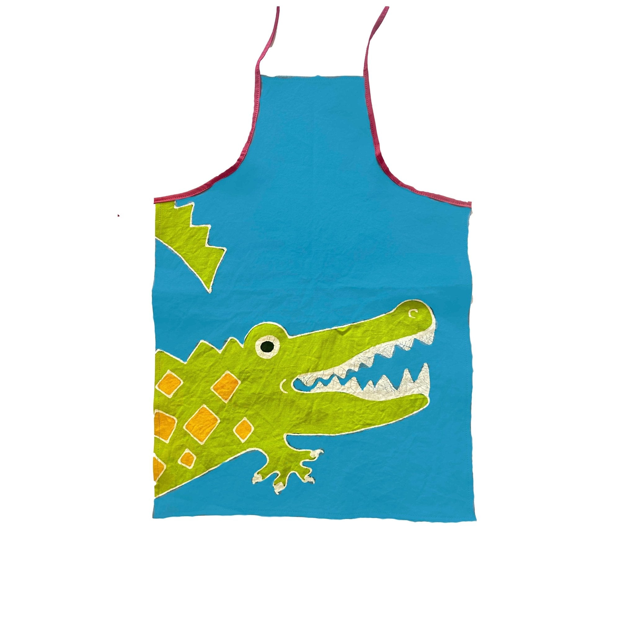 Kids Crocodile Apron in Blue