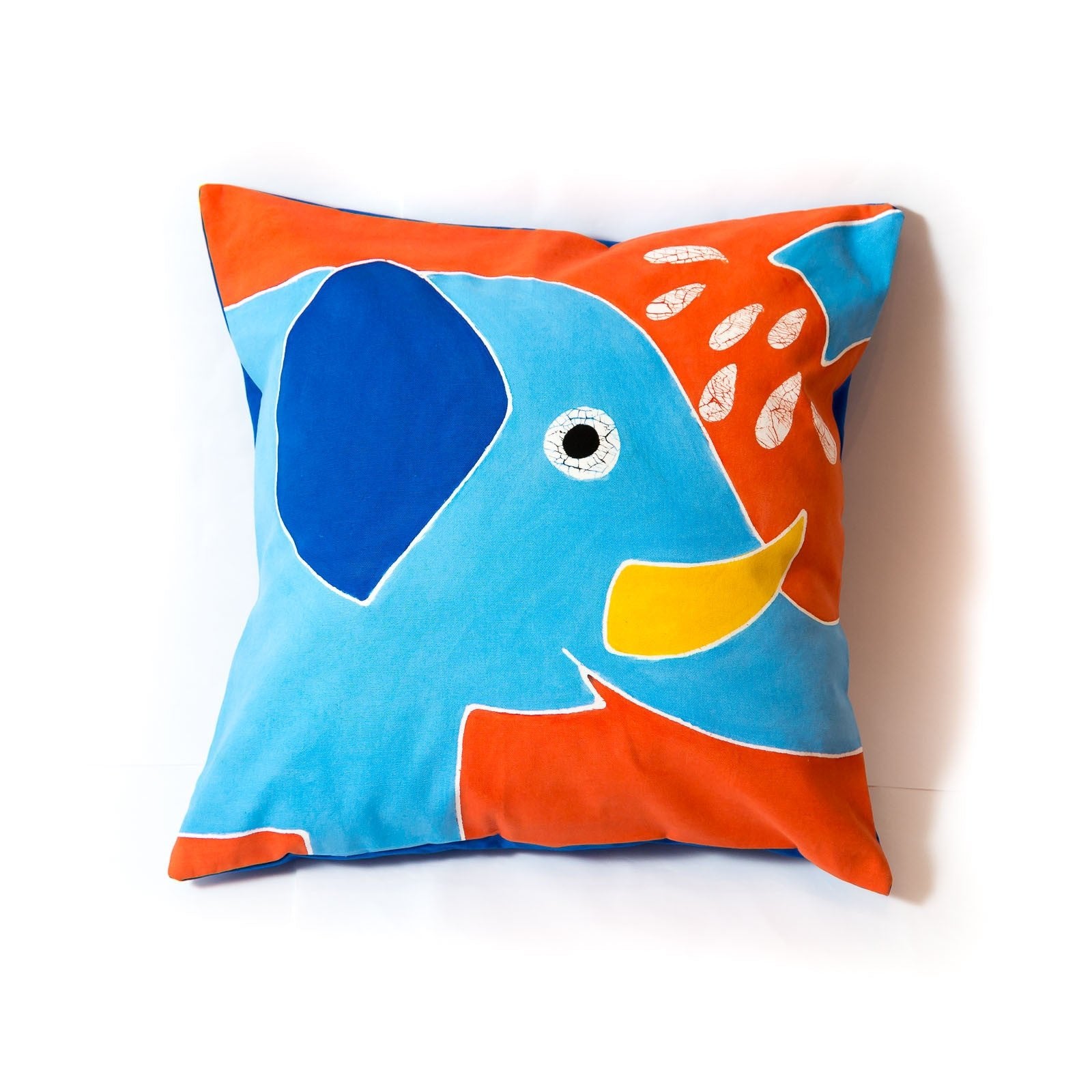 The perfect childrens ele cushion cover, to add memories and colour into your child's bedroom.