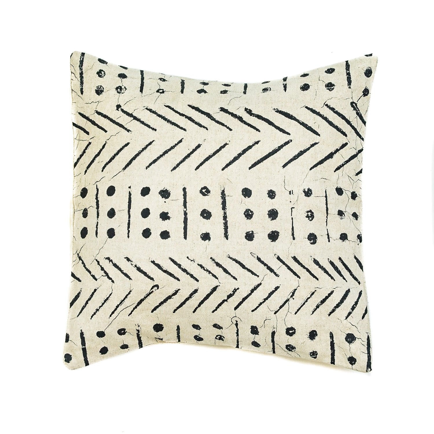 Handcrafted Matika Linen black cushion cover, adding sophisticated simplicity to home decor.