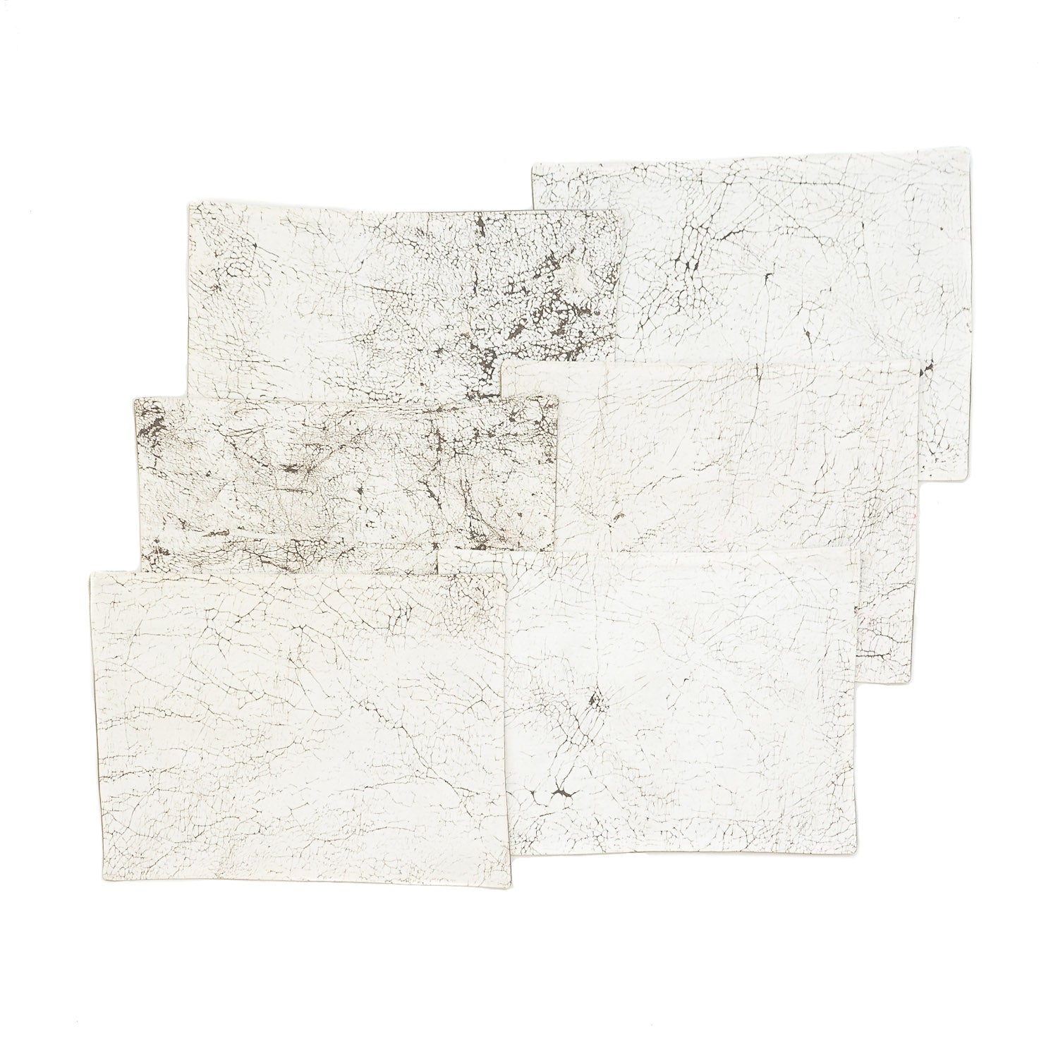 Crackle Table Mats - Hand-made, ethically made white napkins, which are the perfect way to brighten up to your kitchen!